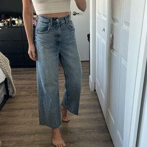 Azul by Moussy Wide Leg Cropped Jeans S
